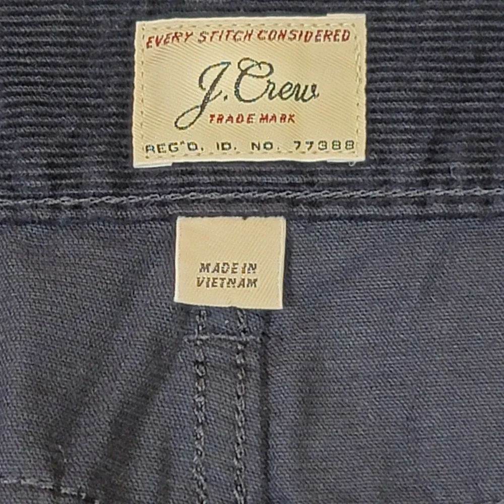 J Crew Corduroy Pants Preppy Retro Y2K 90s Navy 38x31 Men's Size 36 Academia‎